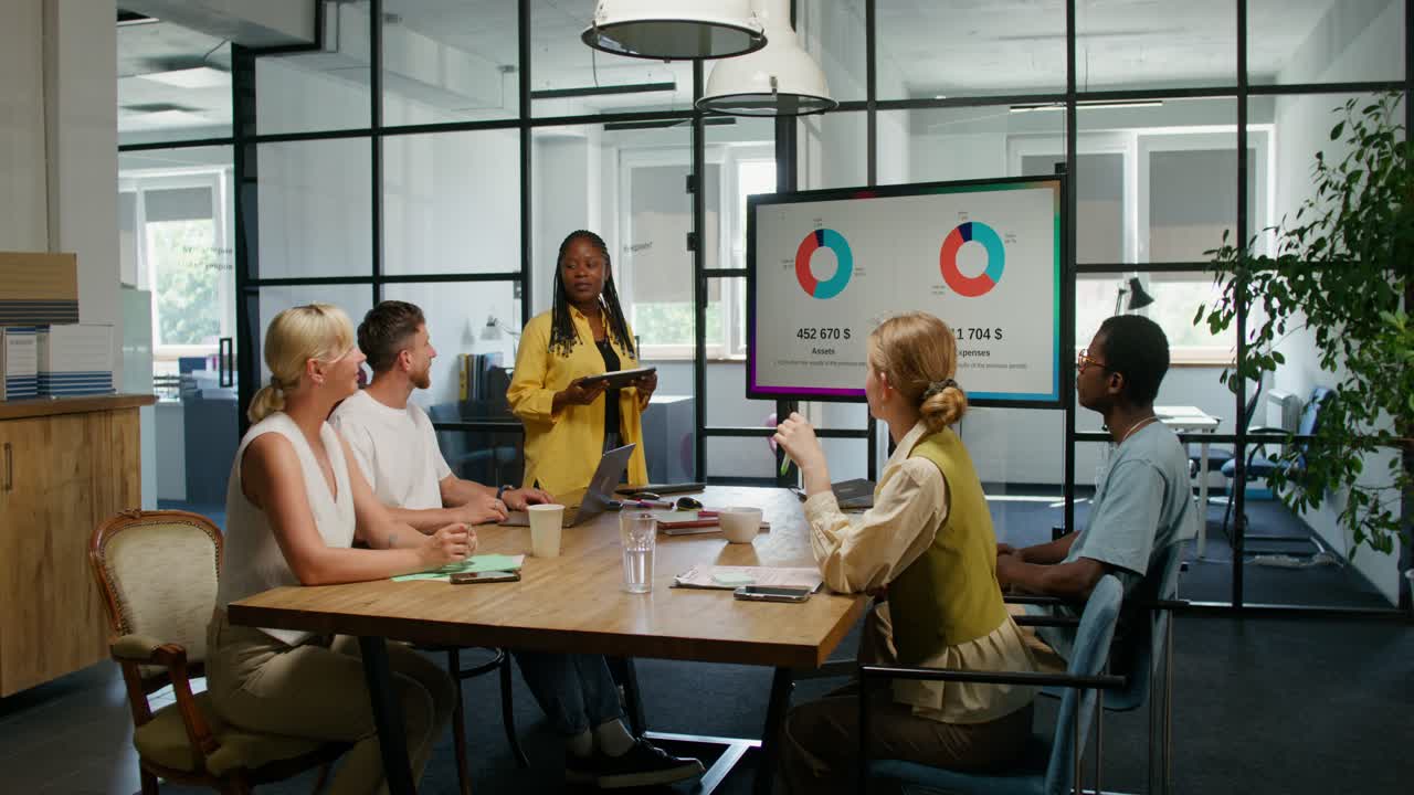 Business Meeting in Conference Room | Premium Stock Video Footage