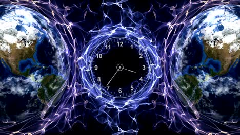 dos tierra y reloj, bucle
