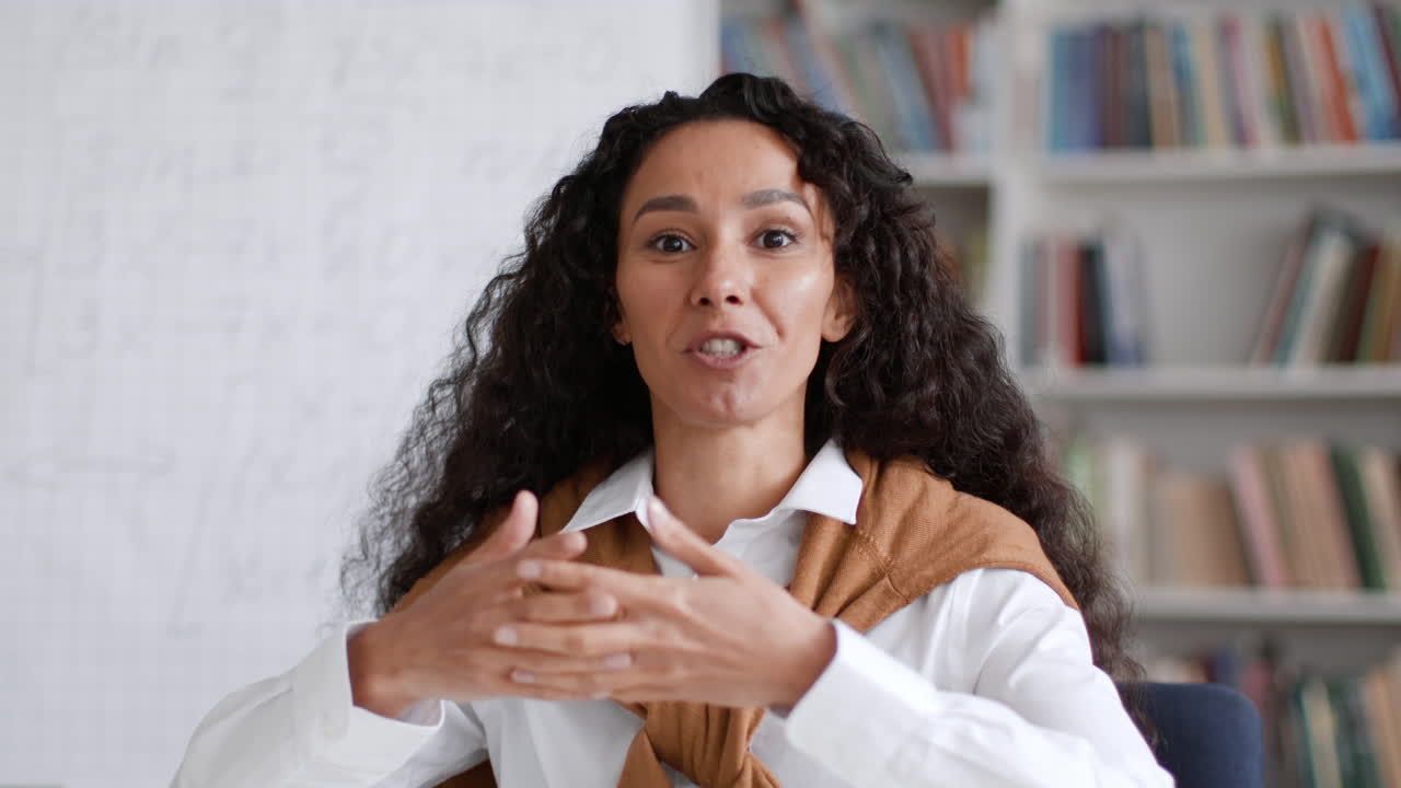 Woman in a Meeting or Presentation