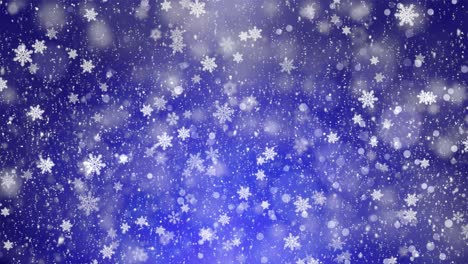 blue white snow snowflakes frame background. snow snowfall snowflake particles seamlessly loop black alpha green screen animation