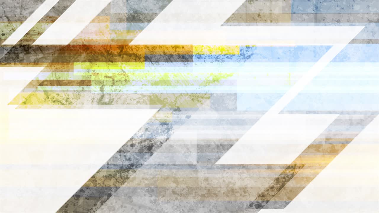 fondo de movimiento abstracto geométrico grunge amarillo y azul