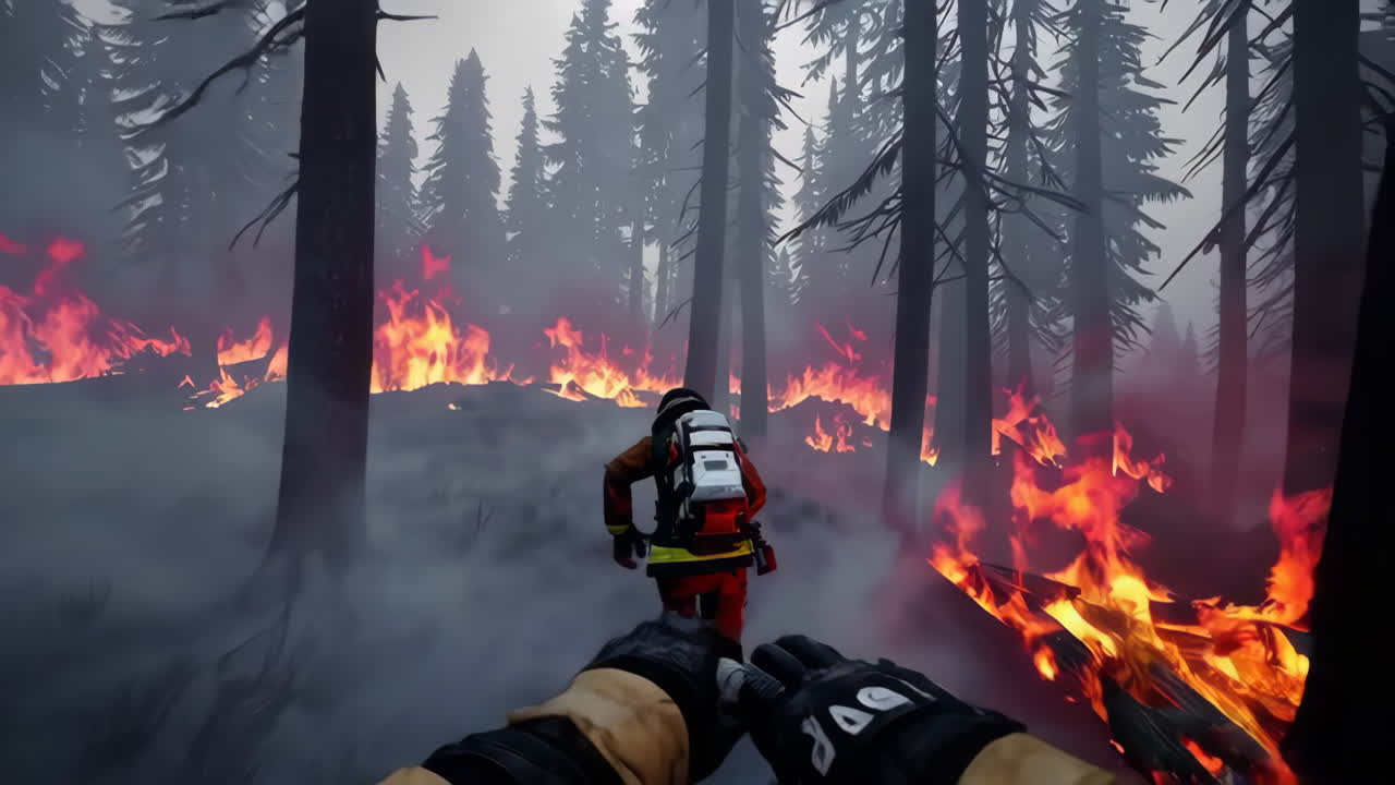 Forest Fire Scene