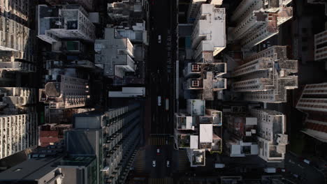 aerial top view of financial district and business center in smart city in asia