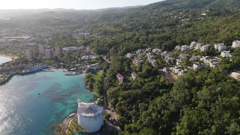 mountain and ocean view in ocho rios jamaica