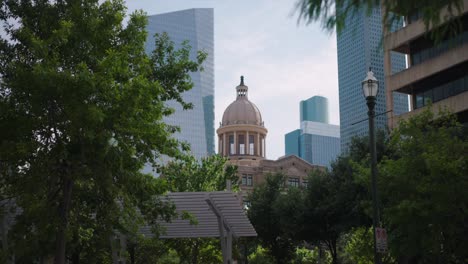 Blick-Auf-Das-Historische-Gerichtsgebäude-Von-Harris-Country-Aus-Dem-Jahr-1910-In-Der-Innenstadt-Von-Houston