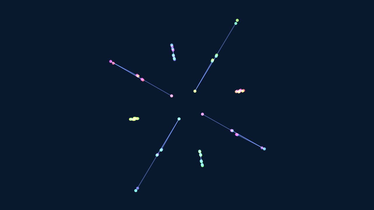 impresionante constelación estilizada con líneas y puntos intrincados