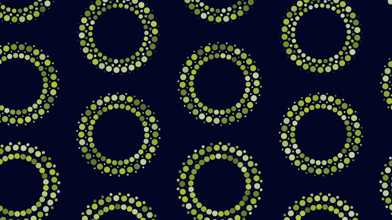 Colorful abstract circles and dots pattern