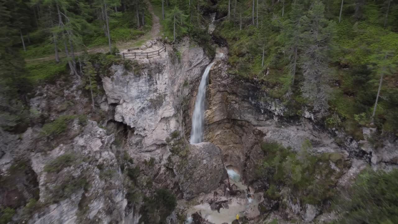 Luftfoto av Dolomittene, Alpene, Italia.