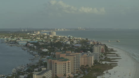 fort myers beach florida aerial v10 matanzas pass birdseye view luxury living - dji inspire 2, x7, 6k - march 2020