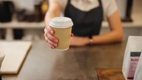 coffee being served at a cafe