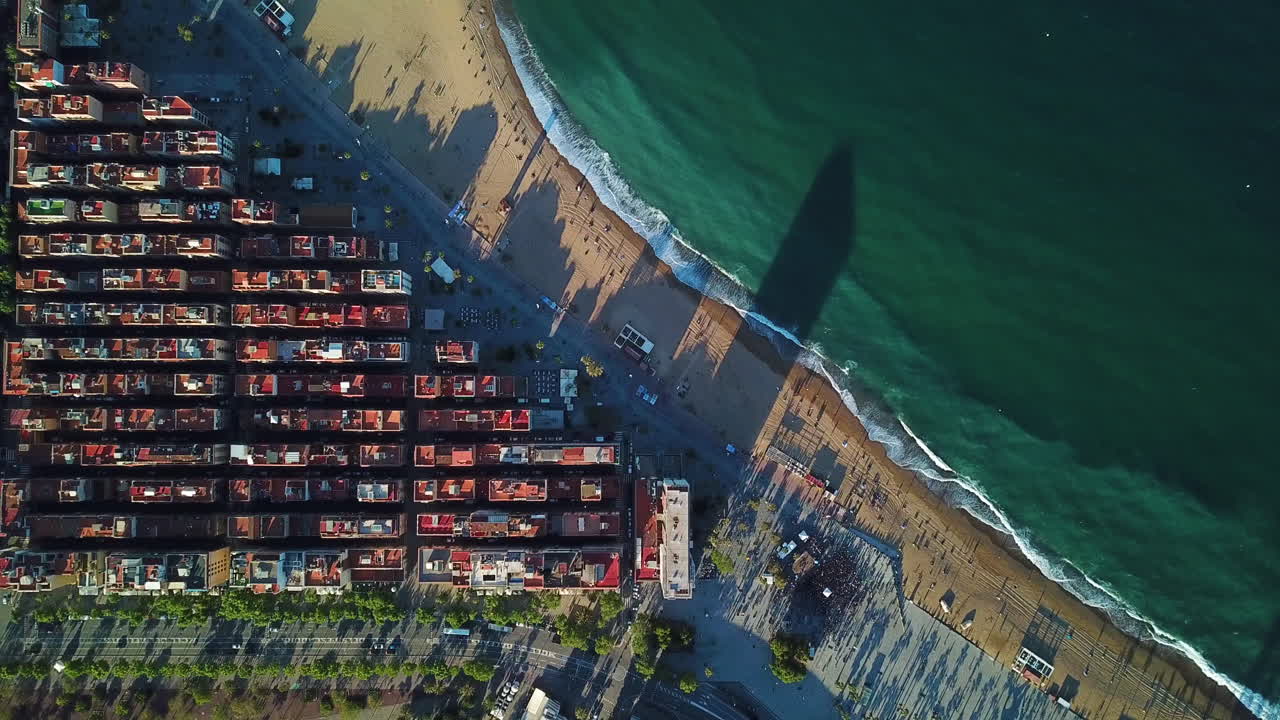 바르셀로나 건물, 바르셀로나, 스페인의 조감도