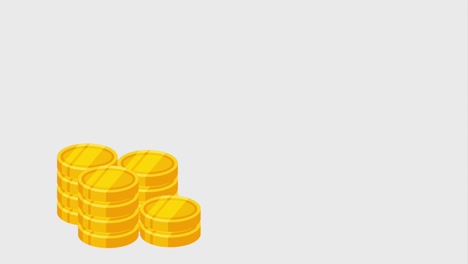iconos de manos y monedas