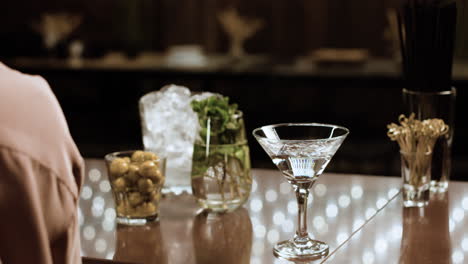 bartender preparing a drink