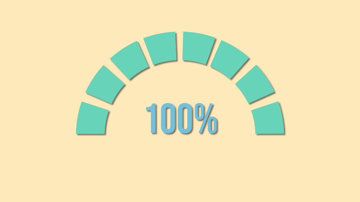 Circular progress bar fills from 16% to 100% over 8 seconds, on a yellow background