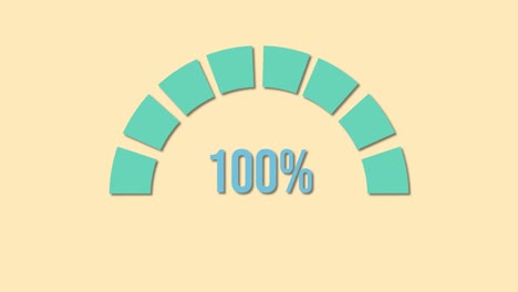 circular progress bar fills from 16% to 100% over 8 seconds, on a yellow background