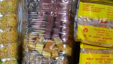 Nepalese-snacks-in-a-little-local-snack-shop-in-Kathmandu,-Nepal-5