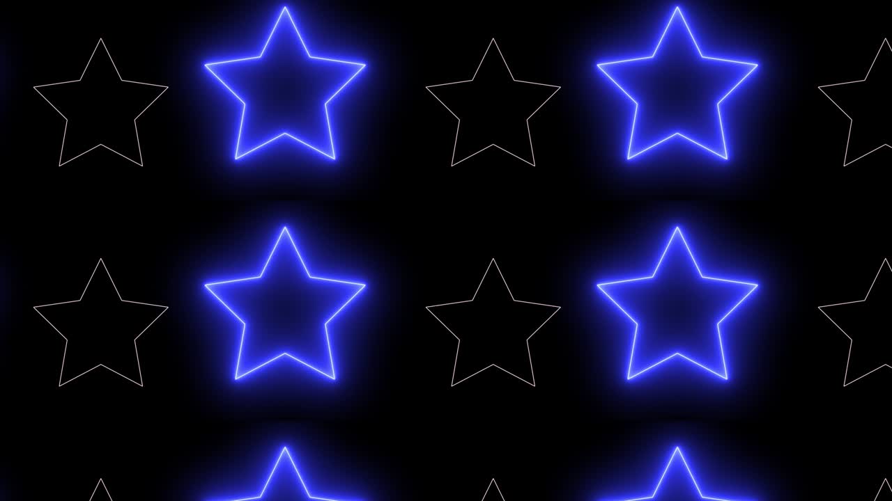 líneas de neón creativas abstractas, animación de bucle de barras.