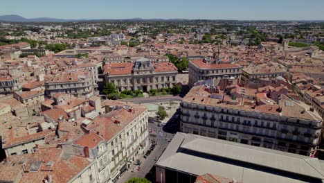 beautiful apartment buildings in the south of france, montpellier