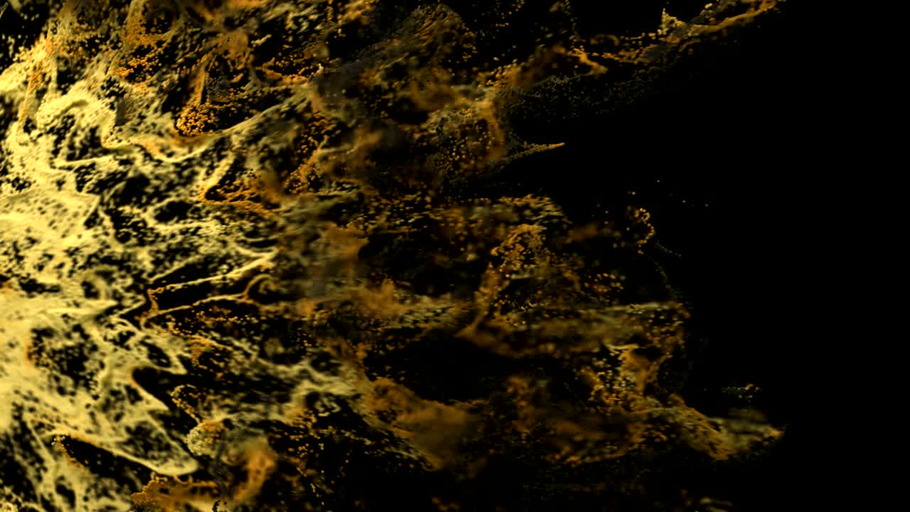 las partículas de polvo orgánico de 4k explotan a través del cuadro.