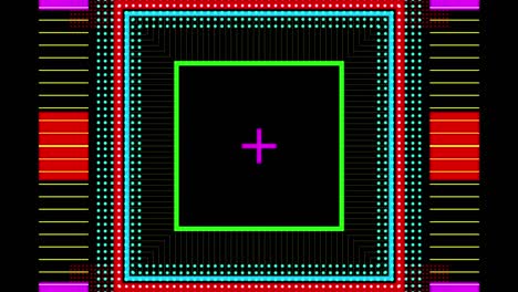 4k líneas abstractas de parpadeo en bucle 3