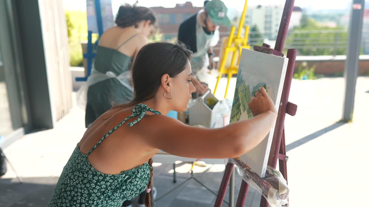 야외 회화 수업