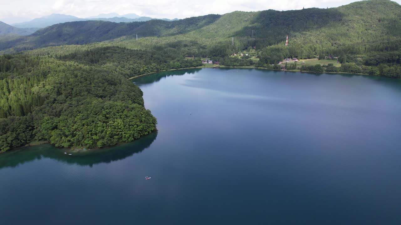Scenic Lake View with Mountains and Forest