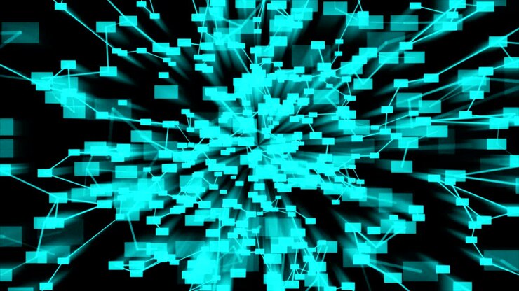 Futuristic Technology Abstract Background.Abstract Fantasy Motion Background.