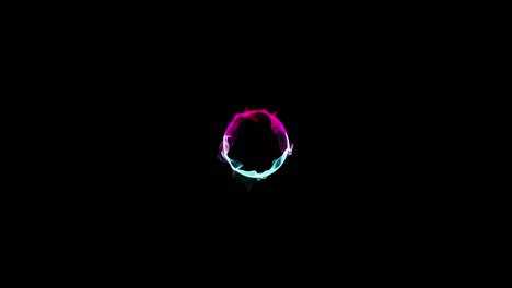 los corazones de figuras abstractas aman el fondo rojo rosa de líneas y puntos animados, partículas. 4k, elemento fui. fondo geométrico de partículas abstractas. gráficos de movimiento. elemento gráfico para el diseño.