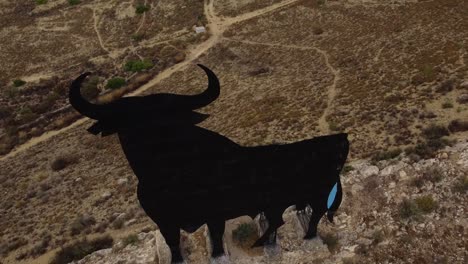 big-metal-bull,-former-billboard-that-has-become-a-symbol-and-an-icon-of-Spain