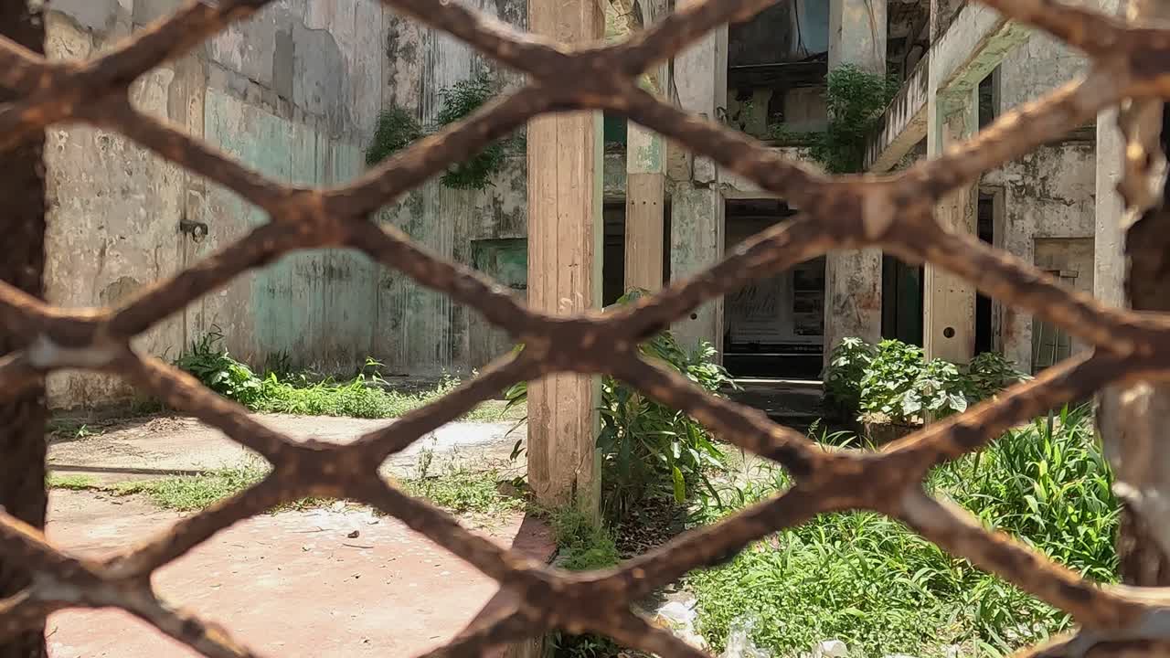 Ruins Behind Fence in Casco Viejo, Old Town Quarter of Panama City