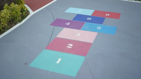 hopscotch game on a playground