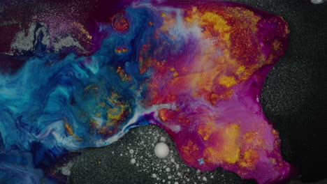 colored liquid abstract explosion footage