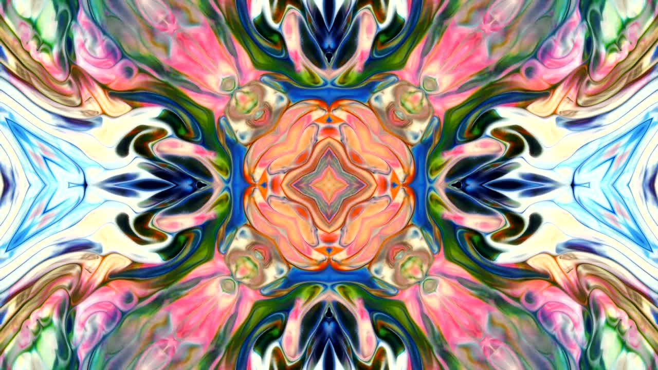 movimiento de fondo de kaleidoscopio abstractamente colorido