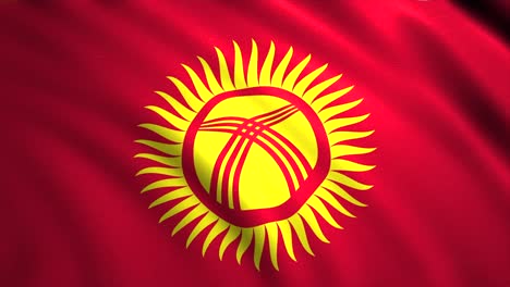 flag of kyrgyzstan