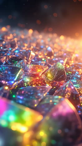 vibrant sparkling gems close-up