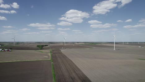 wind turbine in iowa fields