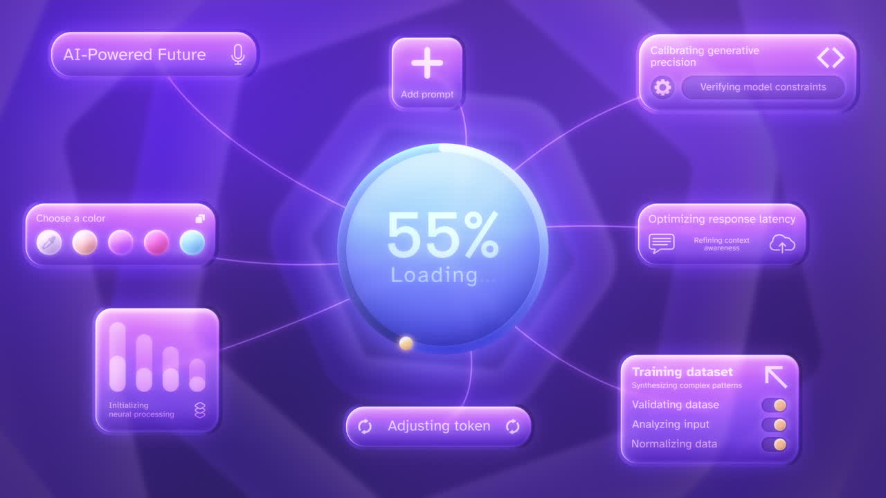 Futuristic AI Interface