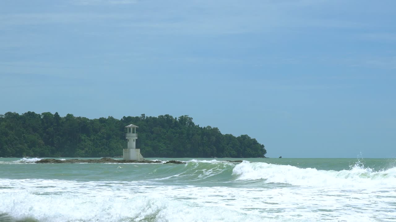 해안선 또는 바다 풍경의 휴식 전망.
