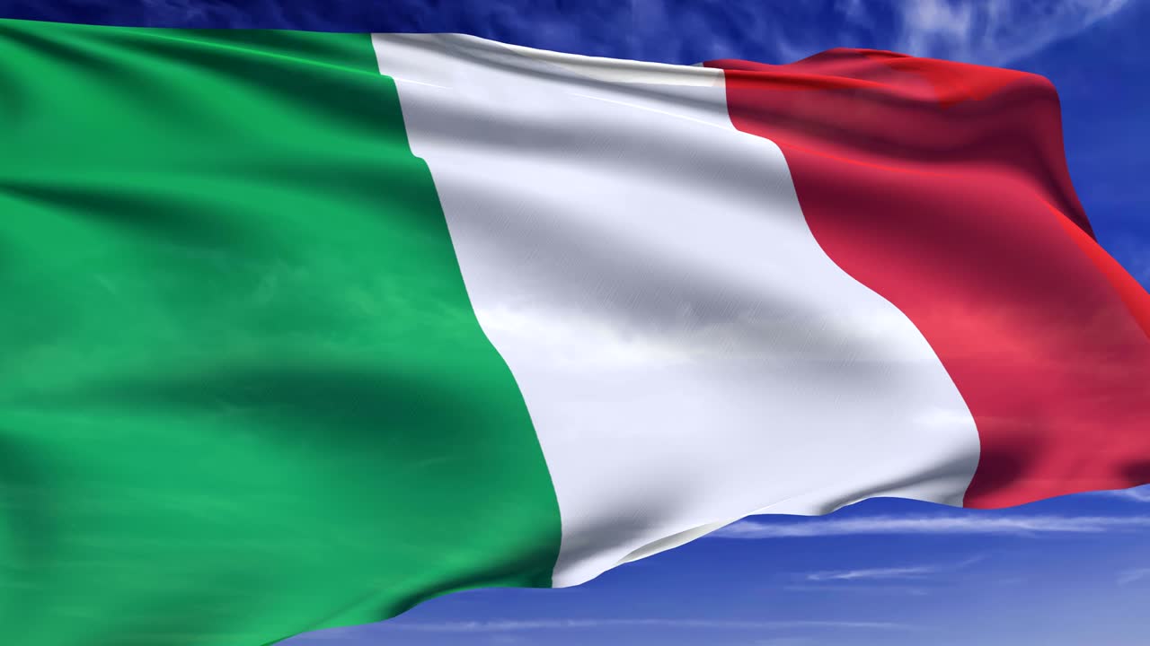 Bandiera dell'Italia (in loop)