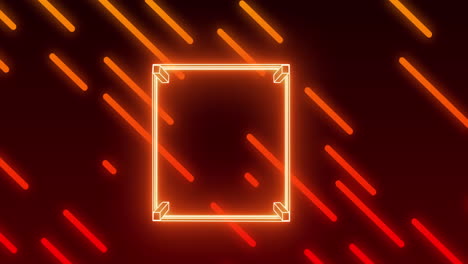 animación de formas en movimiento y ring de boxeo sobre fondo negro