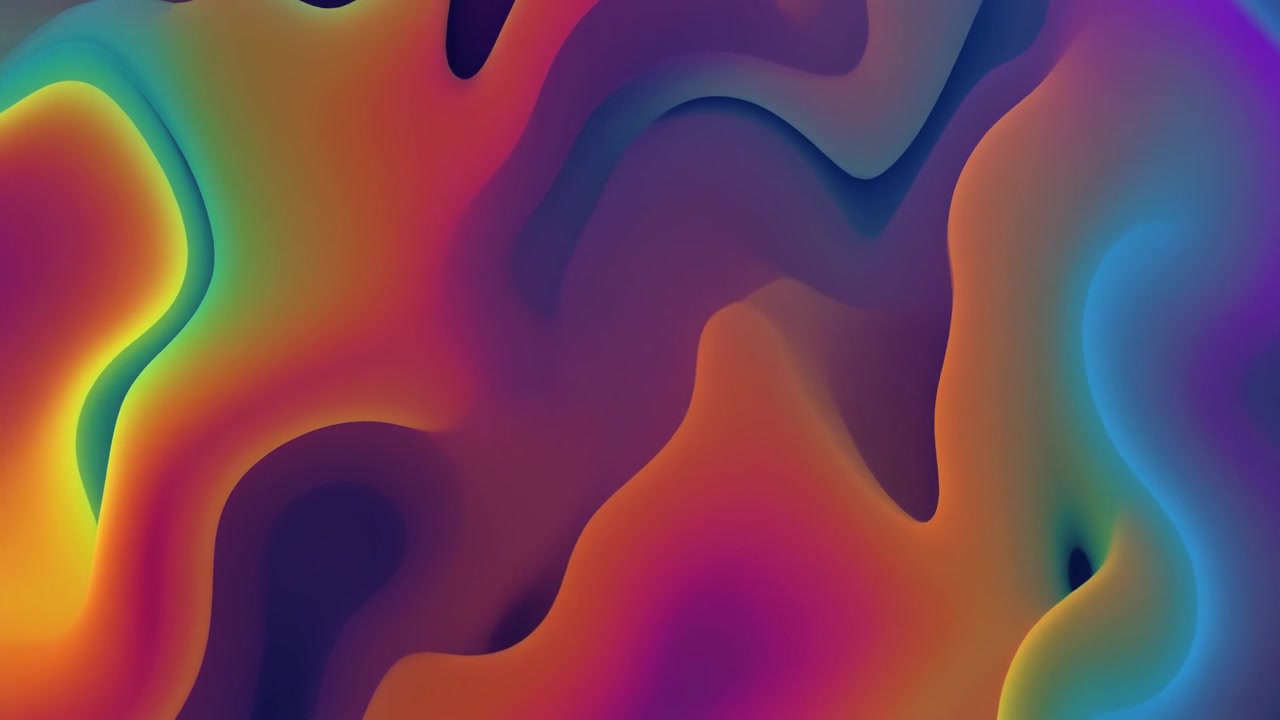 Movimento Fluido Astratto con Sfumature di Colore Vibranti