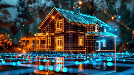 Modern Wireframe House Design