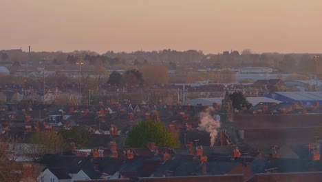 Los-Tejados-De-La-Ciudad-De-Swindon-En-El-Reino-Unido.