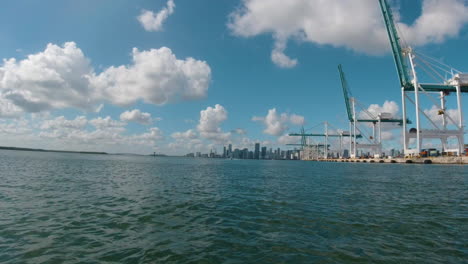 Portmiami-from-a-boat-with-a-boat-passing-by