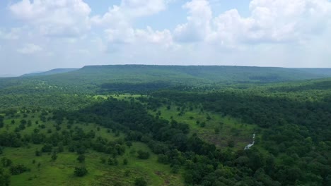 Panning-Through-Rolling-Hills-And-Forested-Mountains-In-Countryside