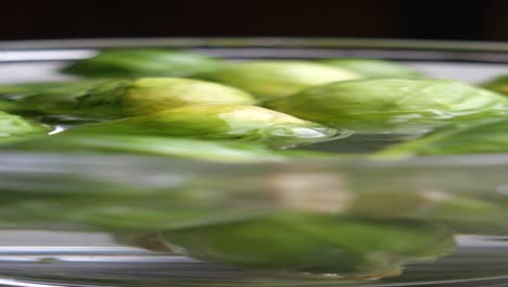 brussels sprouts in water