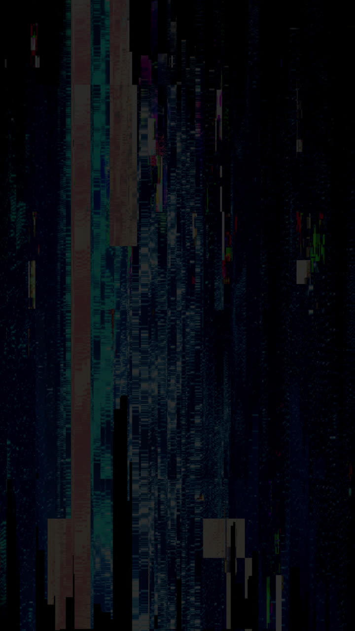 Rumore di Glitch Digitale Astratto e Distorsione dei Dati