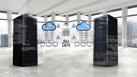 illustration of cloud storage