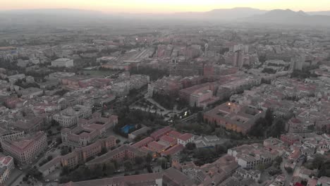 spain granada sunset afternoon with a drone