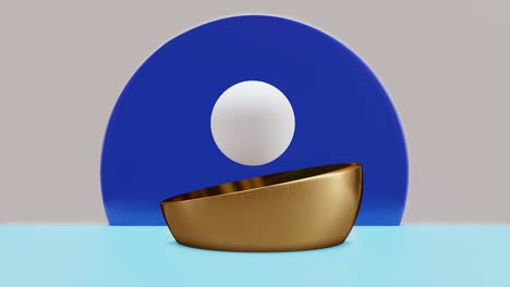 3d rendered motion graphics design with abstract shapes. looped animation with seamless pattern objects